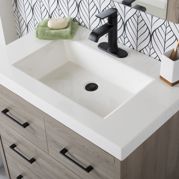 Foundstone™ Nyle 31.06'' Freestanding Single Bathroom Vanity with